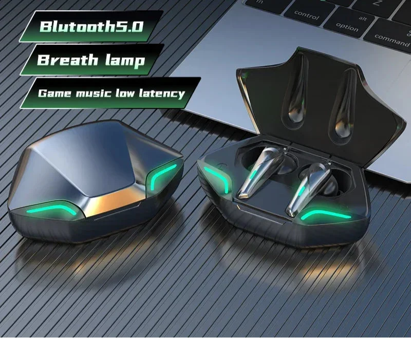 Wireless Bluetooth Gaming Earbuds with Mic – HiFi Sound