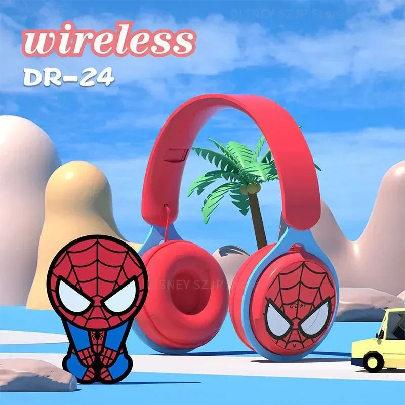 Kids Bluetooth Headphones Spider-Man HiFi Wireless
