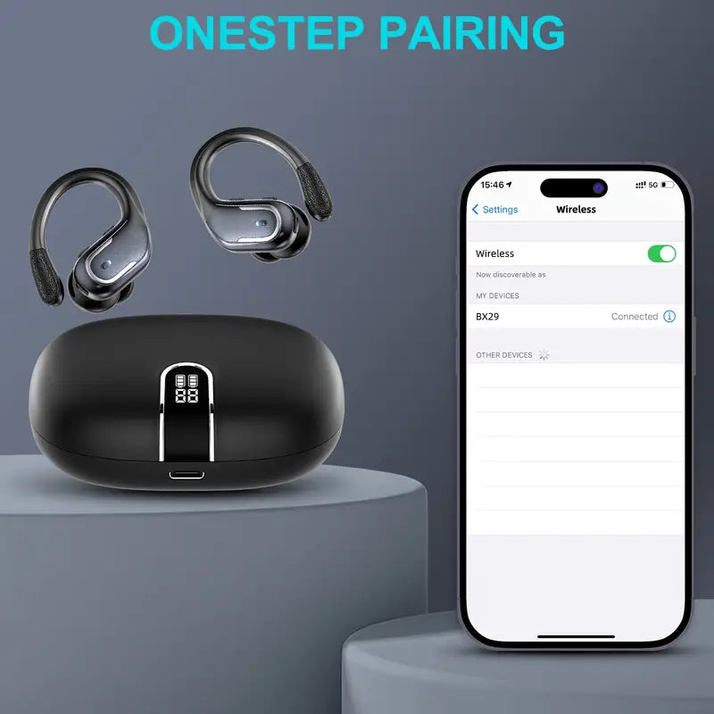 90H Wireless 5.3 Earbuds with ENC Noise Cancelling Mic