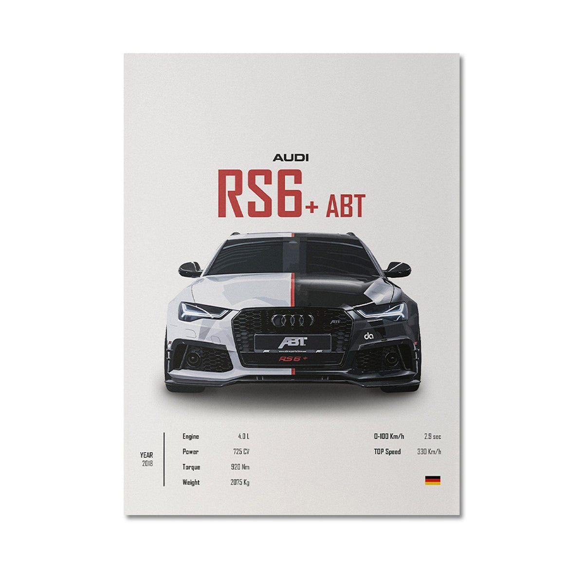 Poster Sportwagen PORSCHE 911 AUDI Rs MERCEDES Amg Gtr  Super Sport Auto · Geschenk für ihn · Wohnzimmmer Büro · Wand Deko PrintIohne Rahmen